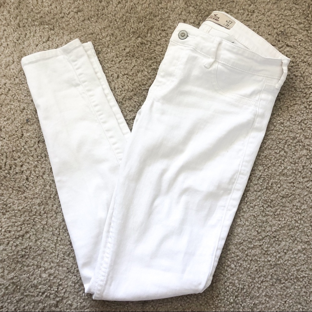 Hollister White Jeans Soft Super Skinny